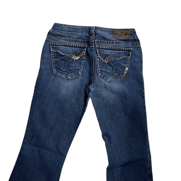 Silver Jeans Suki‎ Surplus Flap Pocket Thick Stitched Bootcut 28/32 - Picture 9 of 10